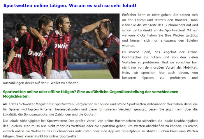 Sportwetten ch review